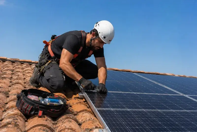Maintenance et monitoring de panneaux solaires à Saint-Bauzély