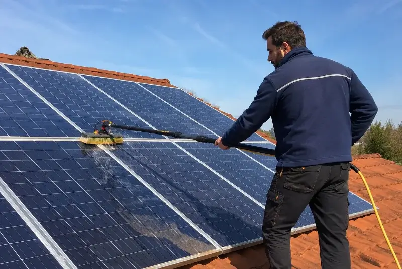 Nettoyage et entretien de panneaux solaires à Saint-Bauzély